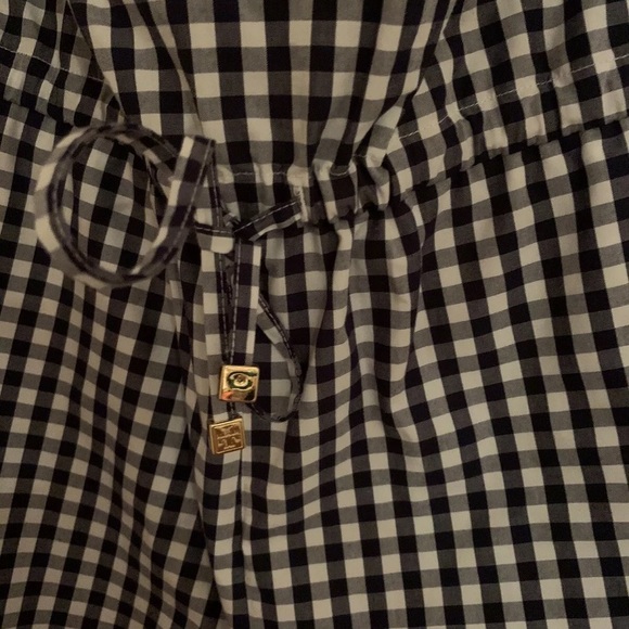 NWT TORY BURCH Tory navy and white gingham romper size 2 - Picture 4 of 14